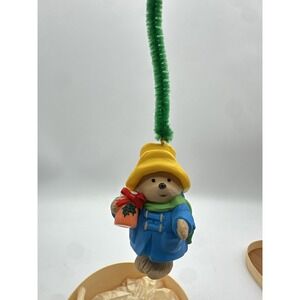 Vintage 1986 Hallmark Paddington Bear Christmas Ornament Eden Toys 2.5"